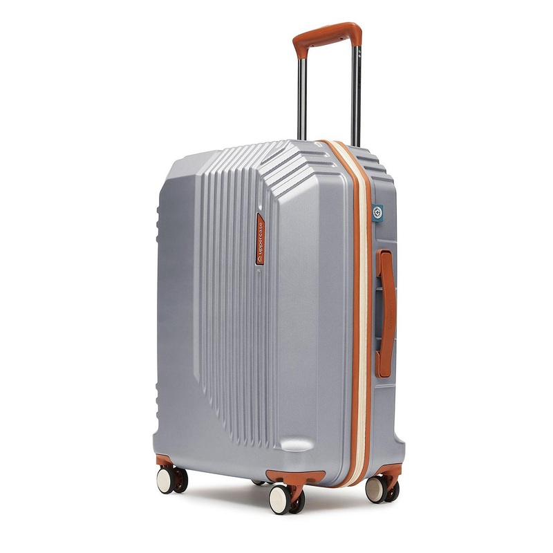 uppercase Vector Textured Hard-Sided Medium Trolley Bag