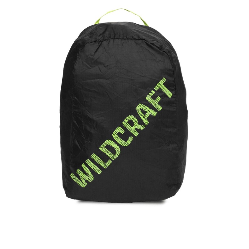 Wildcraft Unisex Black Pac n Go Printed Backpack
