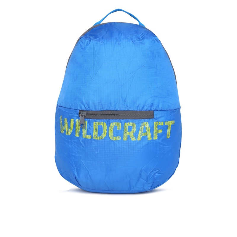 Wildcraft Unisex Blue Brand Logo Print Pac n Go BP 2 Backpack