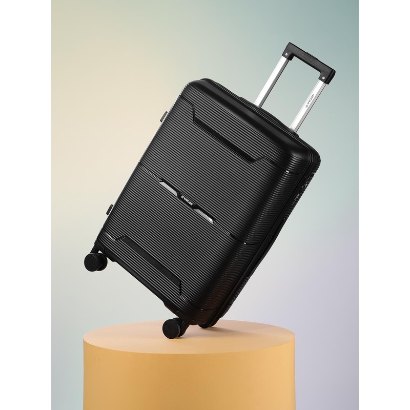 WROGN Textured 360 Degree Rotation Hard-Sided Medium-Sized Trolley Bag – 74.93 L