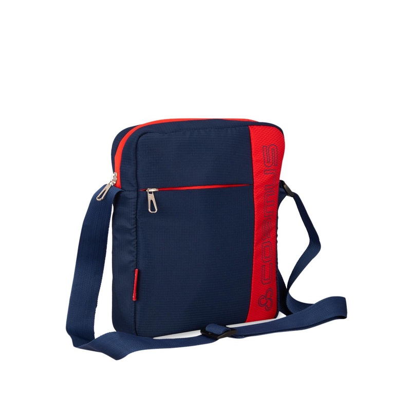 COSMUS Blue Structured Sling Bag