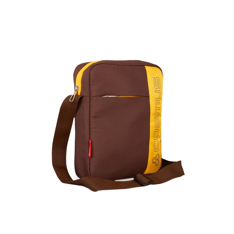 COSMUS Brown Structured Sling Bag