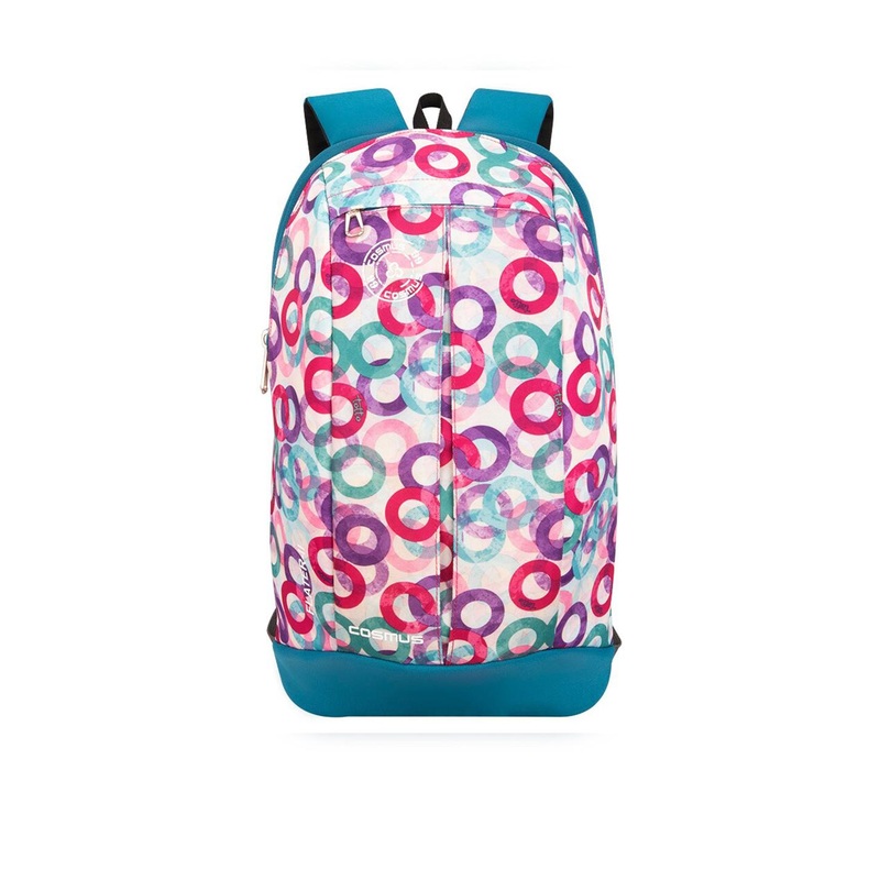 COSMUS Unisex Pink & Blue Flater Ring Graphic Printed 12 L Backpack