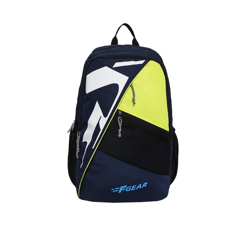 F Gear Unisex Blue & Lemon Yellow Laptop Backpack