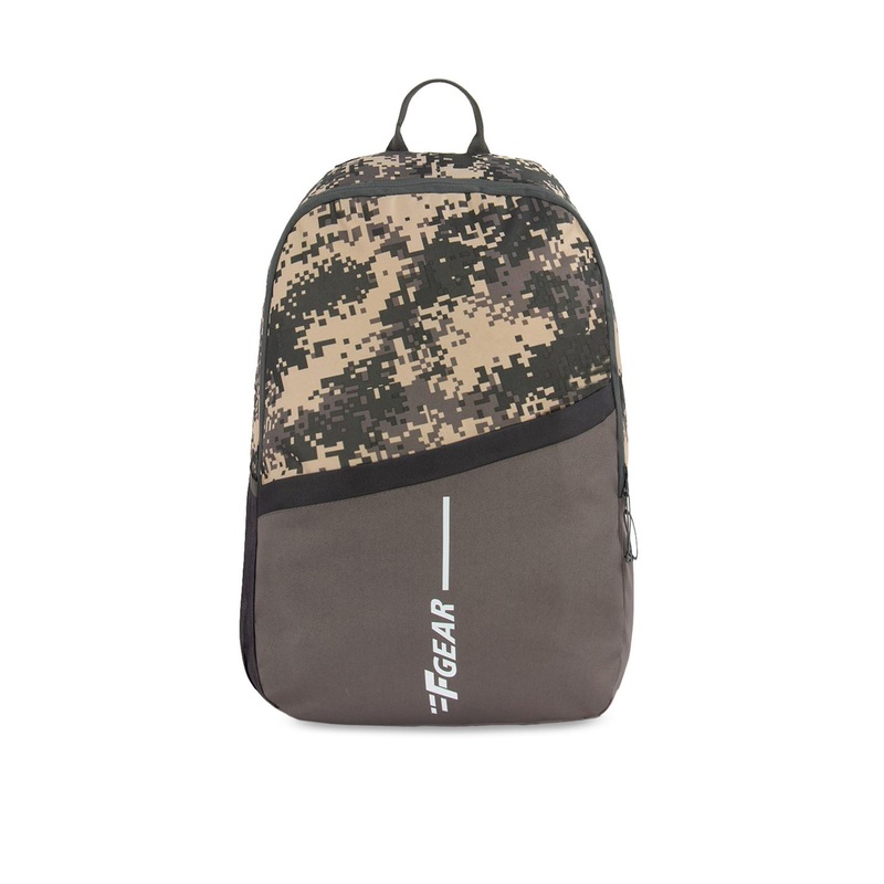 F Gear Unisex Brown & Black Backpack
