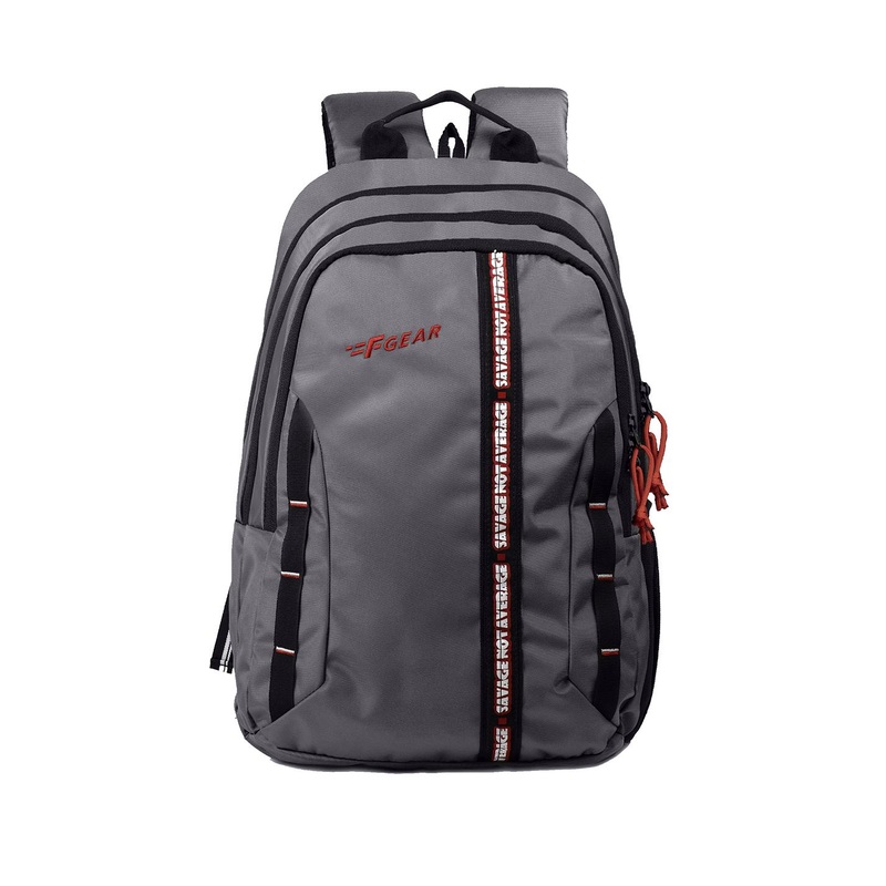 F Gear Unisex Grey Solid Backpack With Contrast Detail
