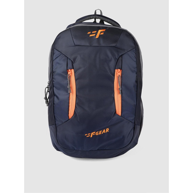 F Gear Unisex Navy Blue Solid Amigo Doby Laptop Backpack