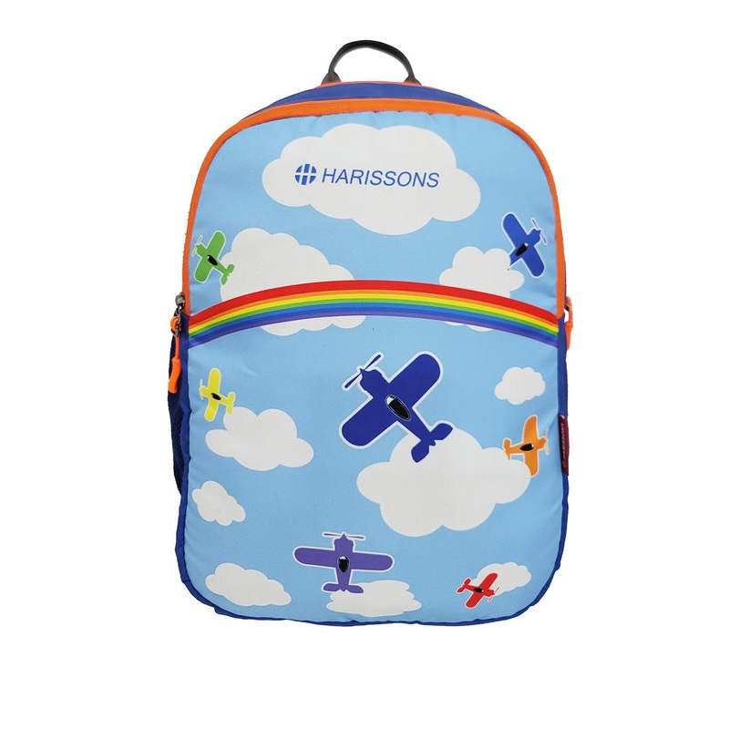 Harissons Air Kids Printed Blue 14L Water Resistant School Backpack