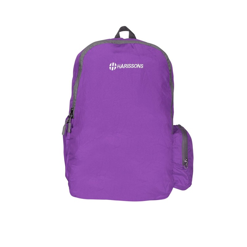 Harissons Unisex Purple & Grey Backpack