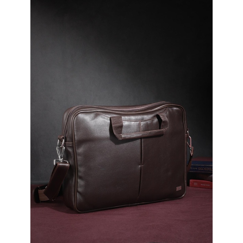 K London Unisex Brown Messenger Bag