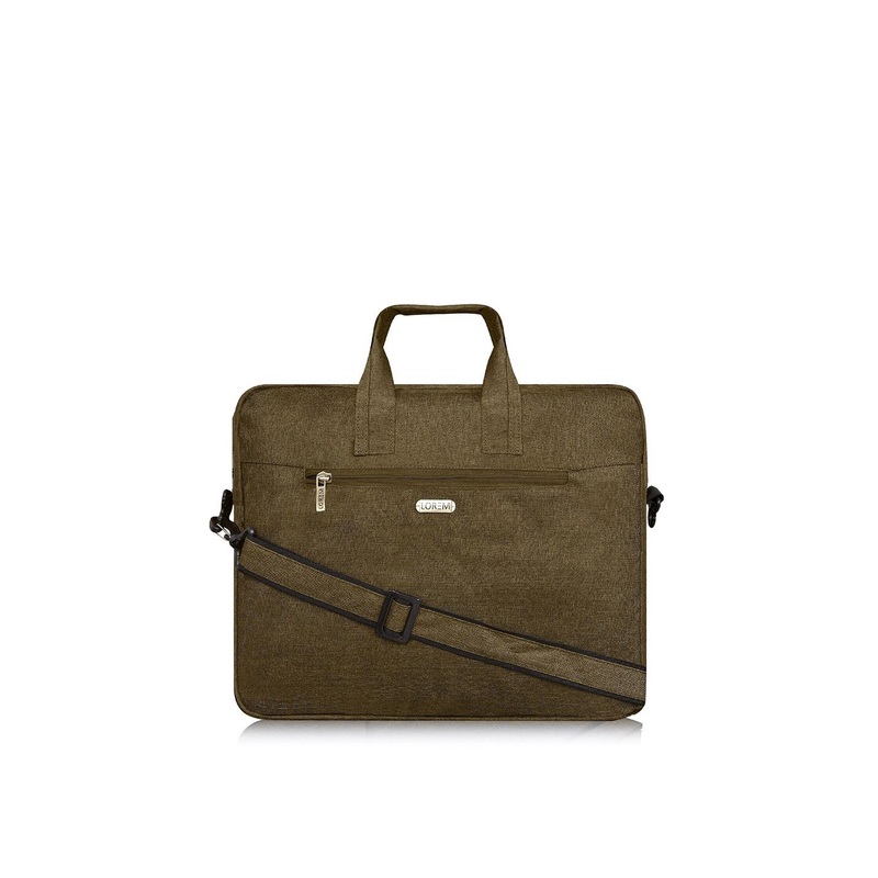 LOREM Khaki Textured Messenger Bag