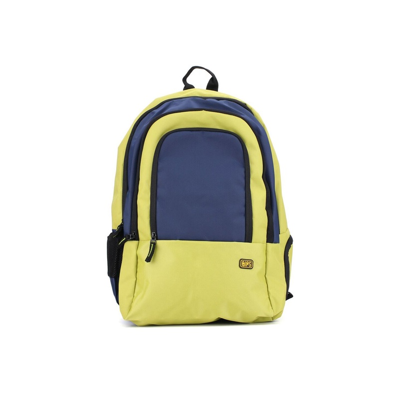 QIPS Unisex Blue & Green Colourblocked Backpack