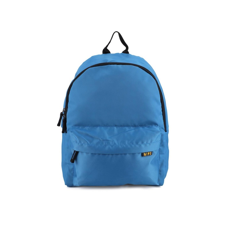 QIPS Unisex Blue Solid Laptop Backpack