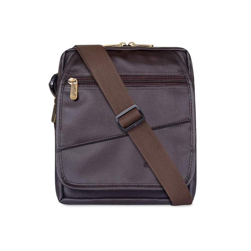 THE CLOWNFISH Unisex Black Messenger Bag