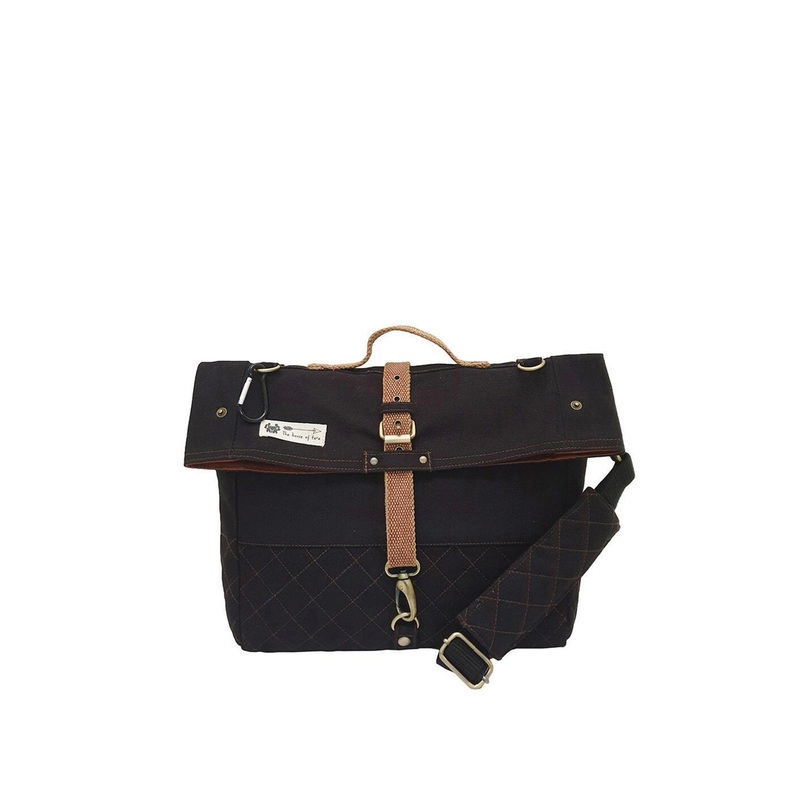 The House of Tara Unisex Black Messenger Bag