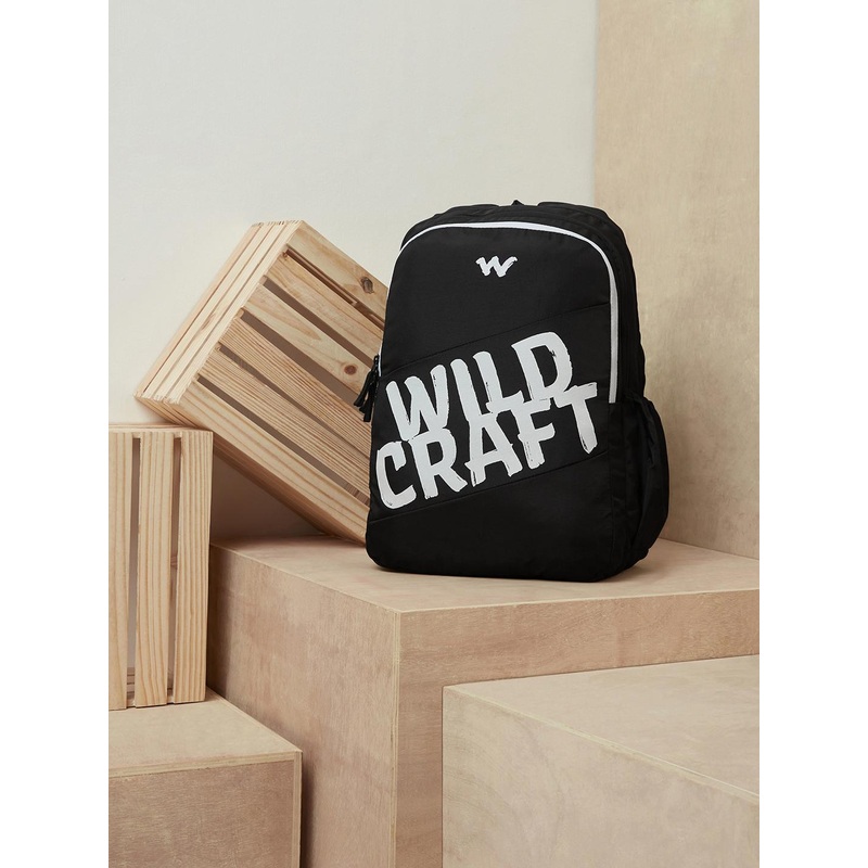 Wildcraft Unisex Black Brand Logo Printed Backpack LP 8 Backpack