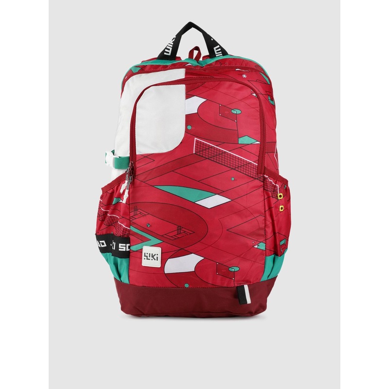 Wildcraft Unisex Red & White WIKI SQUAD 2 Play Of Backpack