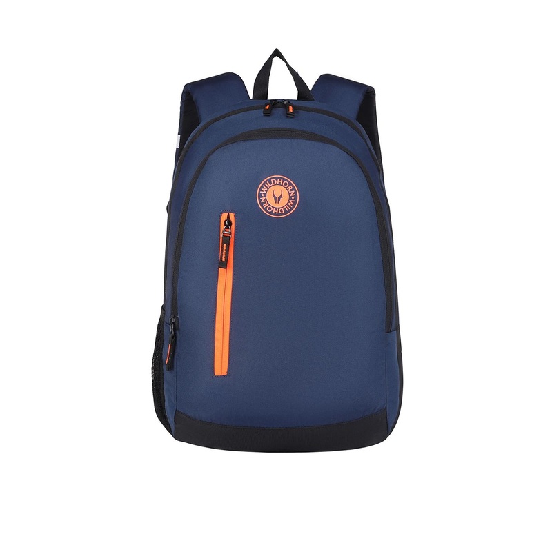 WildHorn Unisex Blue & Yellow Backpack with Compression Straps
