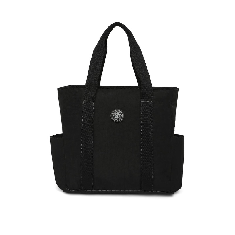 BAOMI Black Oversized Shopper Tote Bag