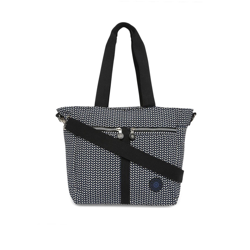 BAOMI Black Printed Structured Shoulder Bag