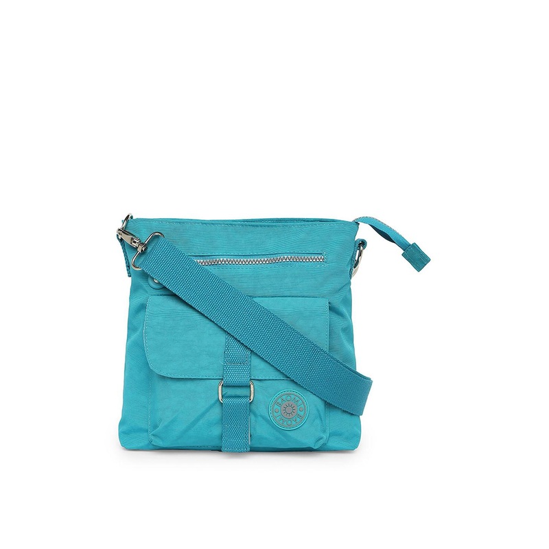 BAOMI Blue Structured Sling Bag