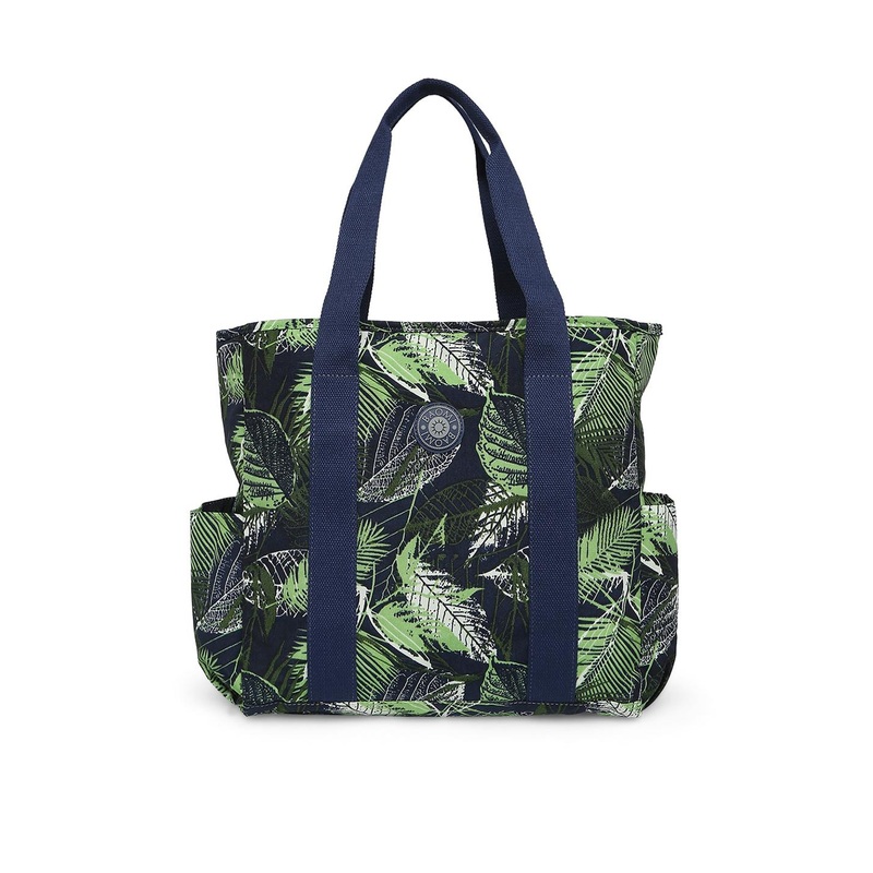 BAOMI Green Printed Shopper Tote Bag