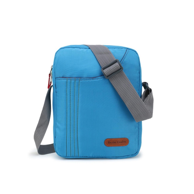 Dezire Crafts Blue & Grey Cross Body Messenger Bag