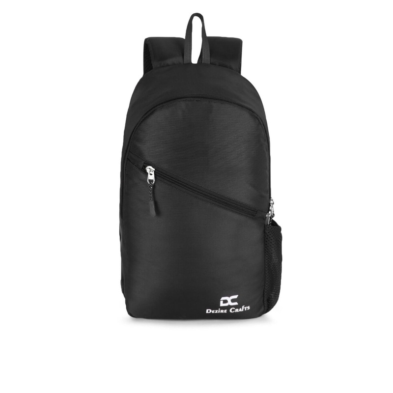 Dezire Crafts Unisex Black Solid Backpack