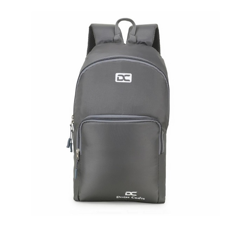 Dezire Crafts Unisex Grey Solid Backpack