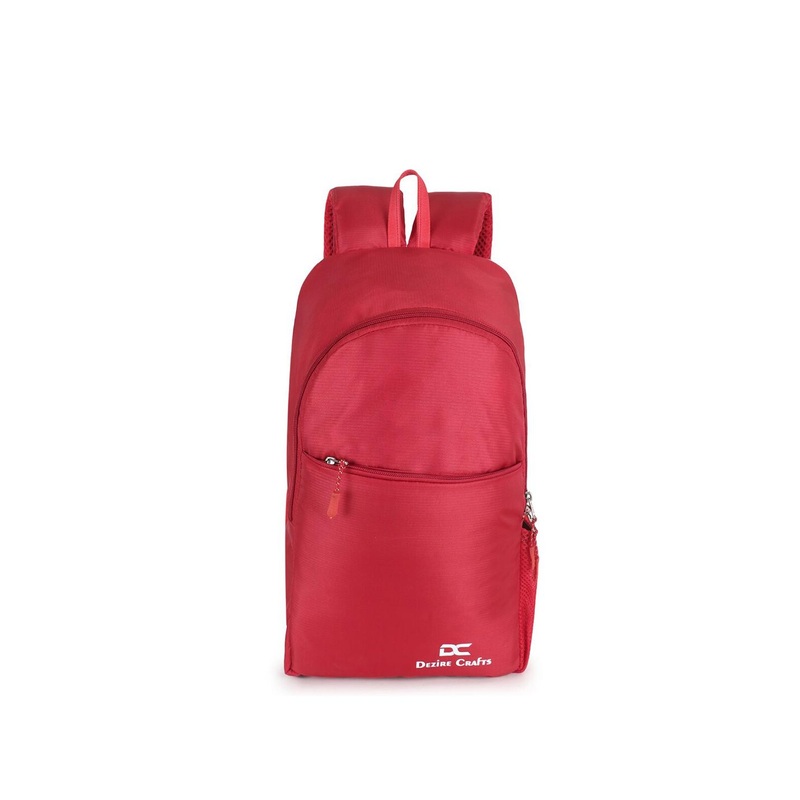 Dezire Crafts Unisex Red Solid Backpack