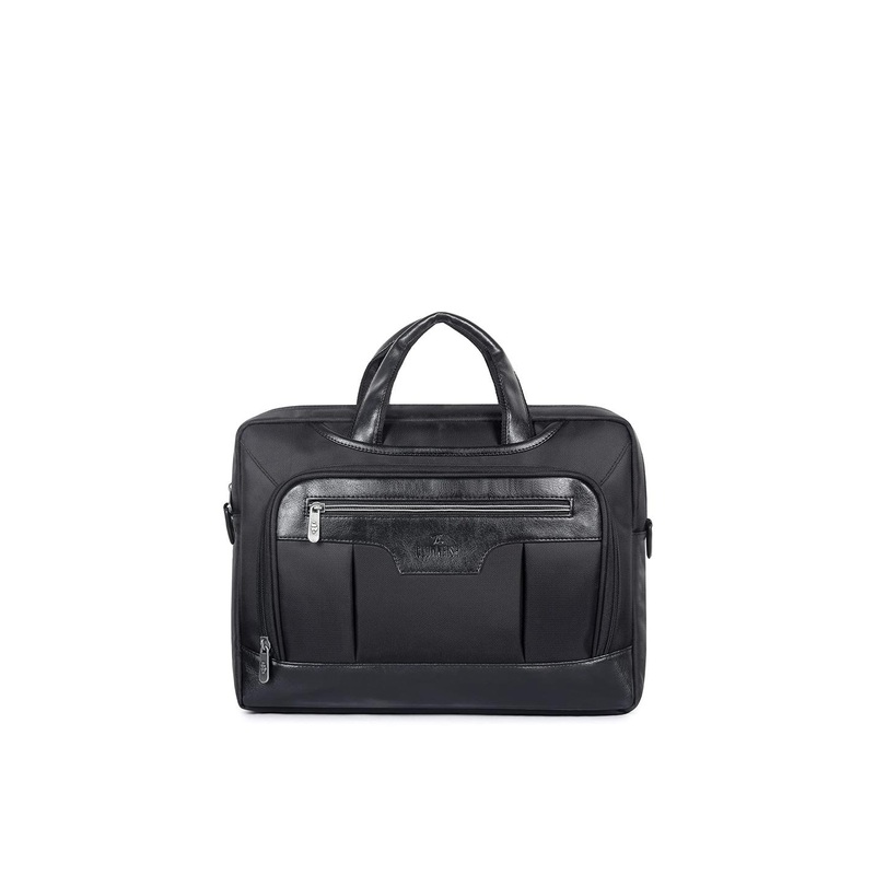 THE CLOWNFISH Davin Adults Black Messenger Bag