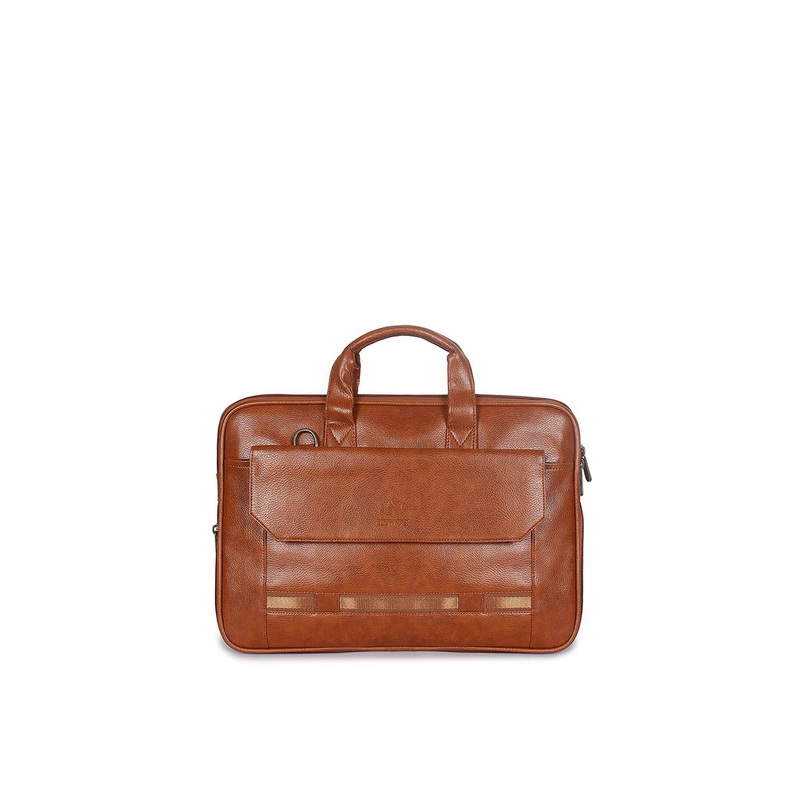 THE CLOWNFISH Jason Unisex Brown Messenger Bag