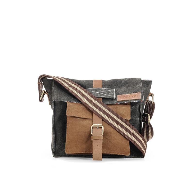 The House of Tara Colourblocked Messenger Bag