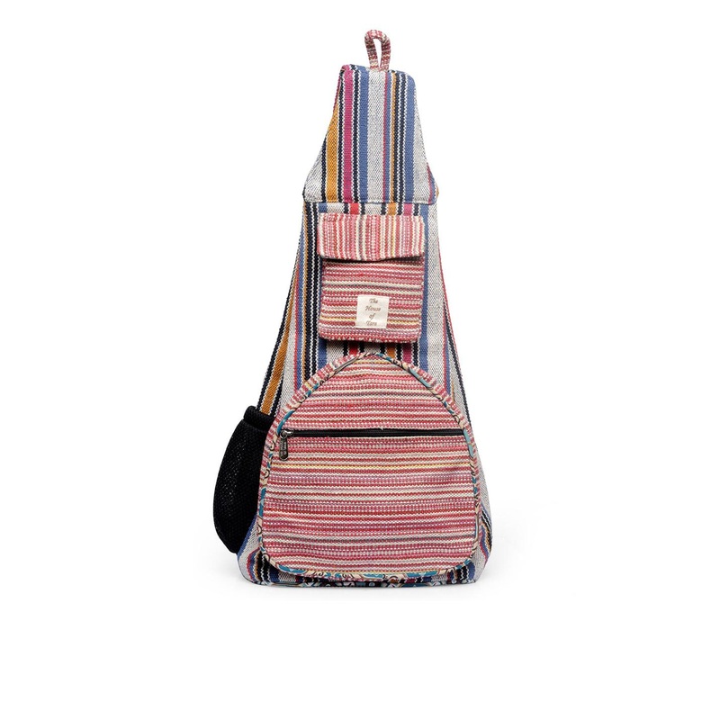 The House of Tara Fabric Textured Backpack
