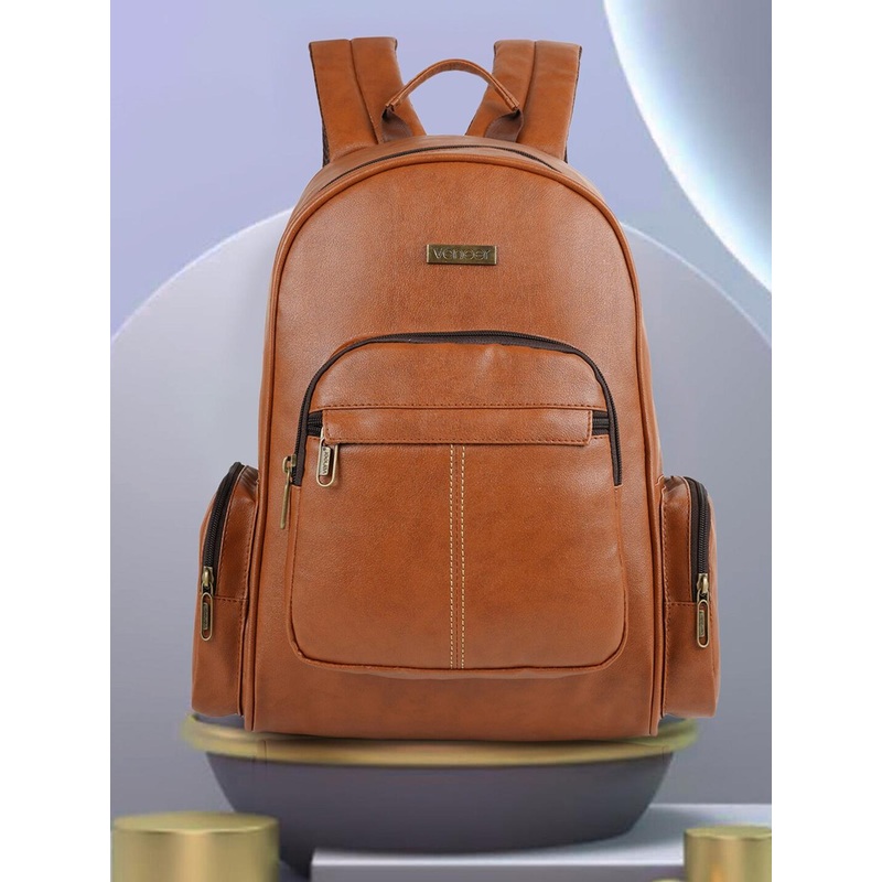 Veneer Water Resistant Backpack with Compression Straps