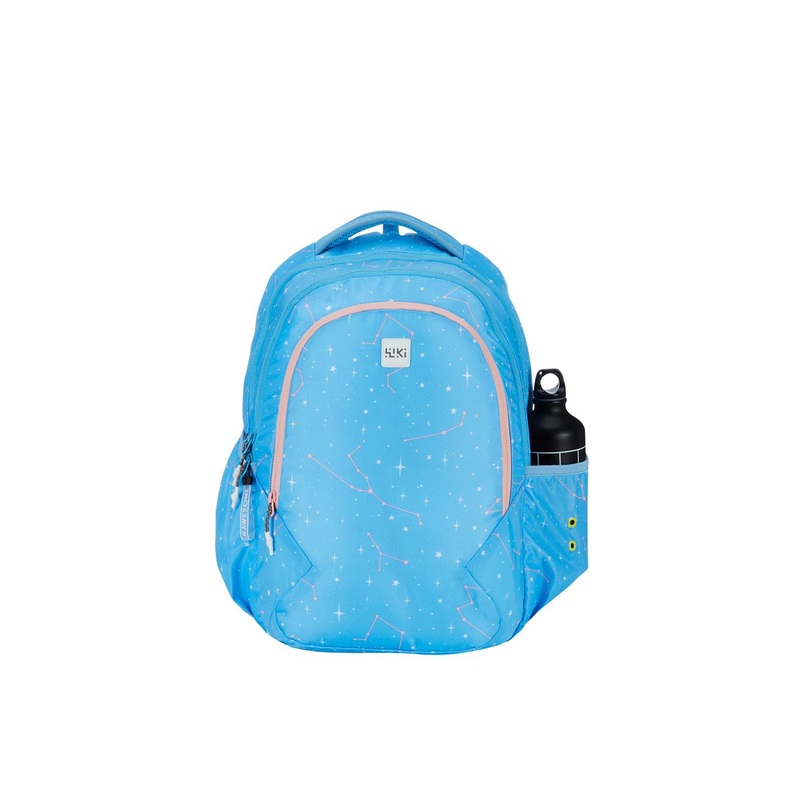 Wildcraft Blue & White Geometric WIKI GIRL 3 Backpack