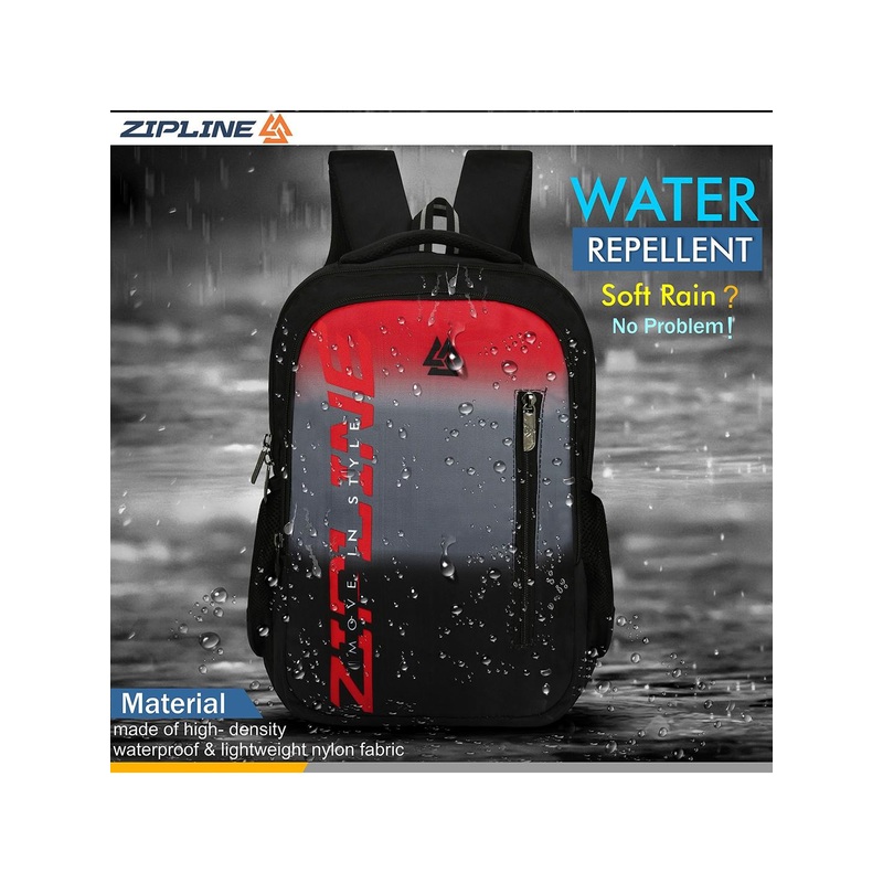 ZIPLINE Unisex Black Backpacks