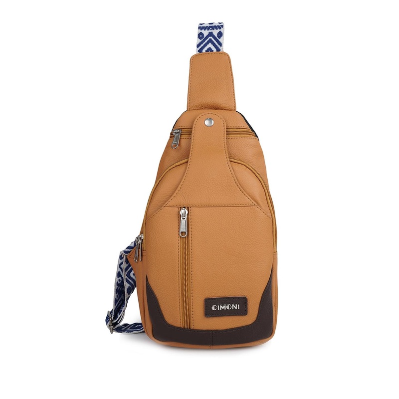 CIMONI Unisex Leather Backpack