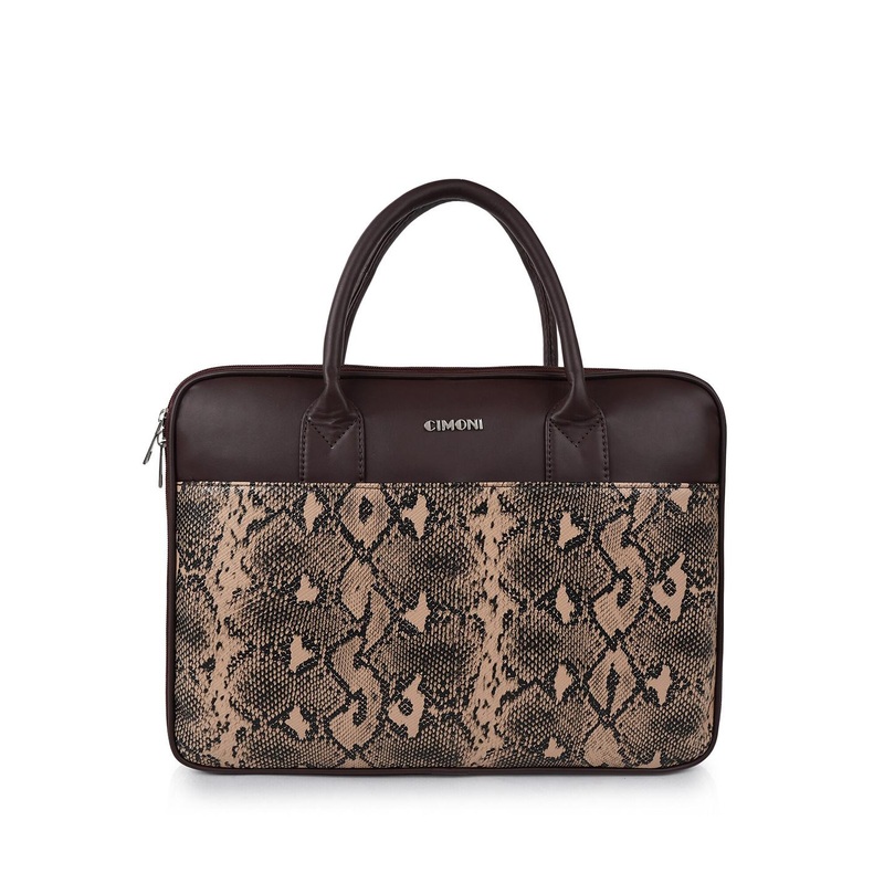 CIMONI Unisex Printed Vegan Leather Messenger Bag