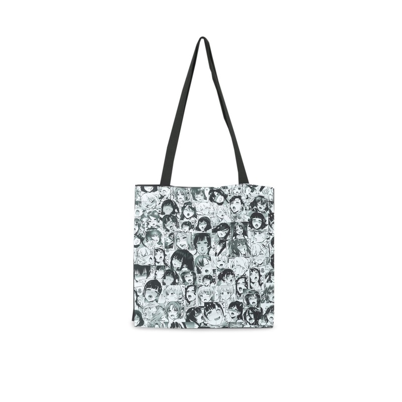 COMICSENSE Ahegao Anime Printed Shopper Tote Bag