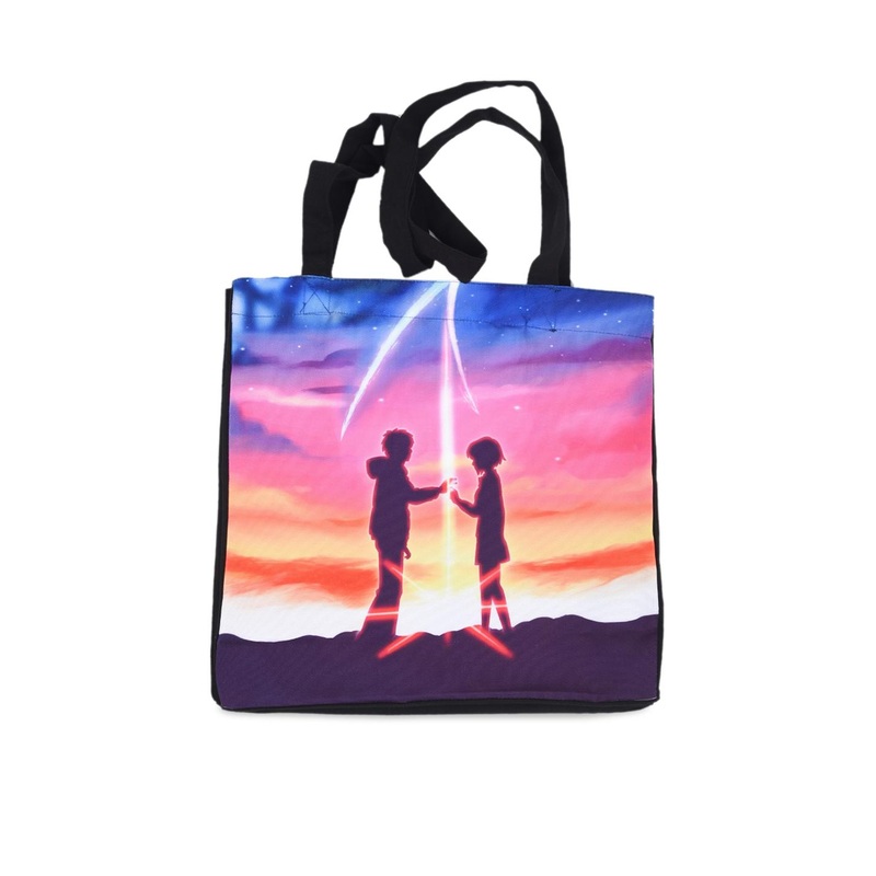COMICSENSE Your Name Anime Printed Shopper Tote Bag