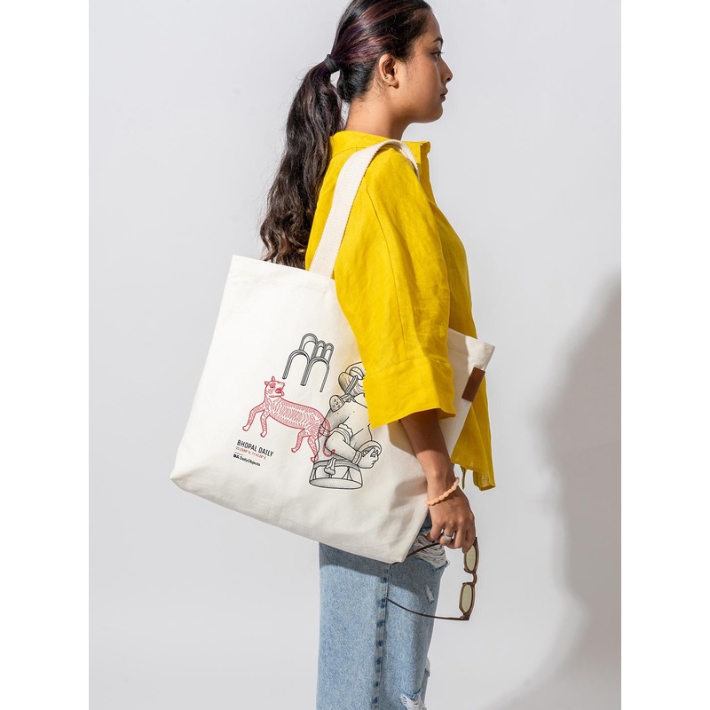 DailyObjects Graphic Printed Cotton Structured Shoulder Bag