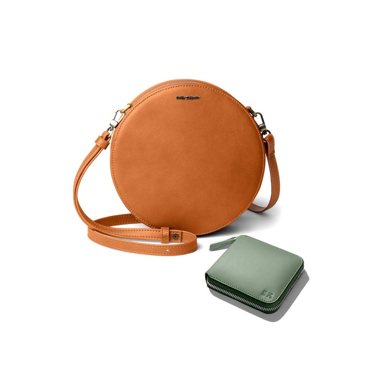 DailyObjects Multicoloured Colourblocked Leather Structured Sling Bag with Zip Wallet