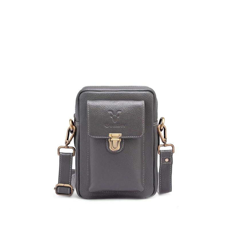 Goatter Leather Oversized Structured Sling Bag