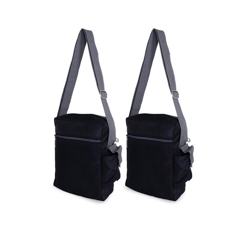 Kuber Industries Pack Of 2 Leather Crossbody Messenger Bag