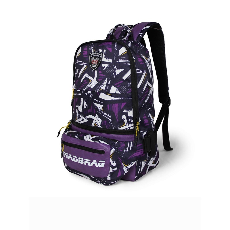 MADBRAG Printed Backpack With Waist Bag