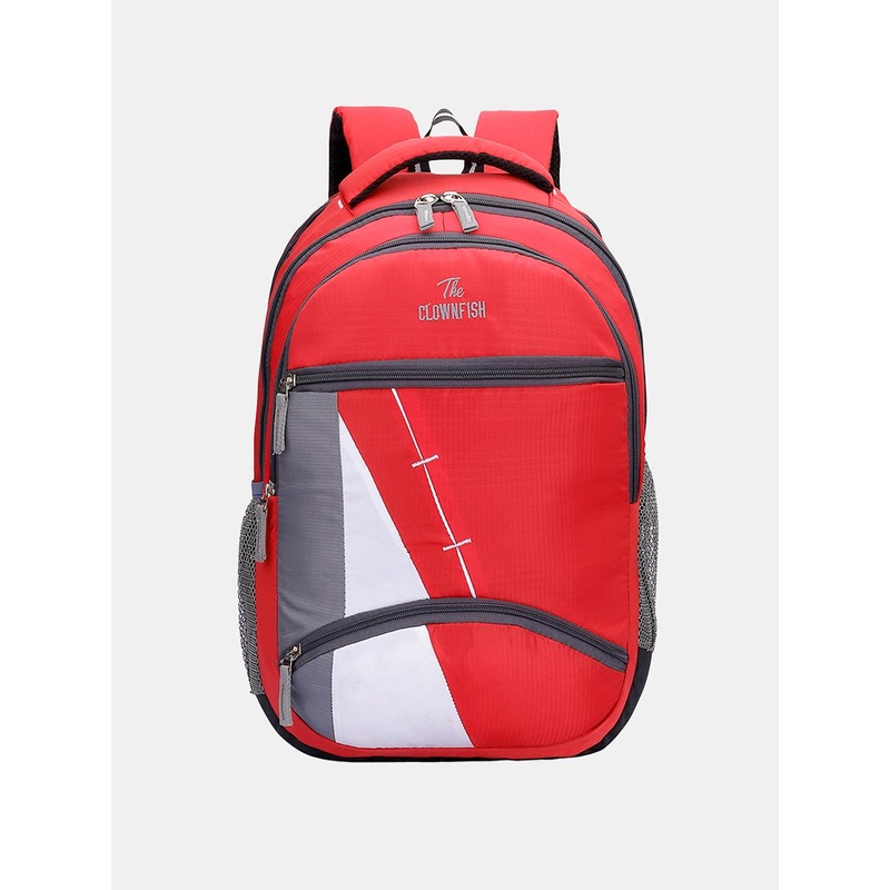 THE CLOWNFISH Karleen Unisex Colourblocked Backpack