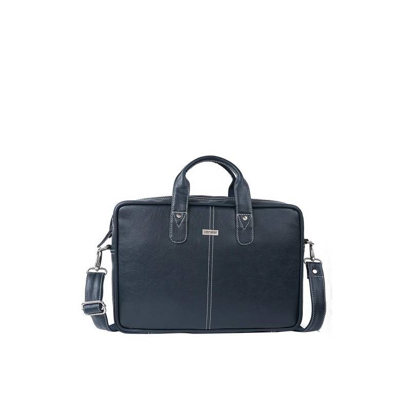 Veneer Unisex Navy Blue Messenger Bag