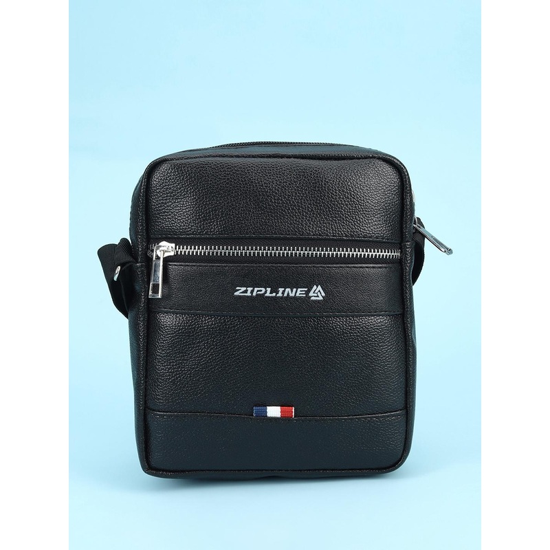 ZIPLINE Unisex Textured Messenger Bag