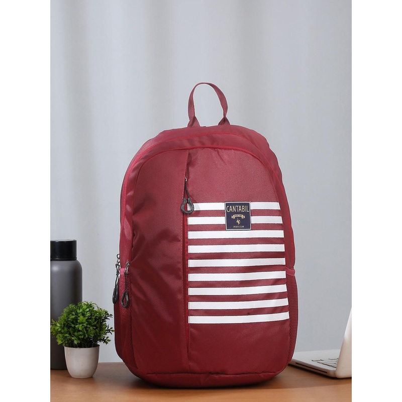 Cantabil Unisex Striped Backpack